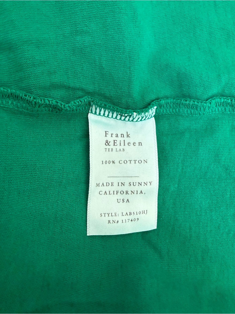 Frank & Eileen NWOT Jersey Patrick popover henley green - med - Picture 6 of 8